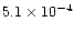 $5.1\times 10^{-4}$