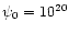 $\psi _0=10^{20}$