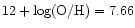 $12+\log\rm (O/H) = 7.66$