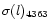 $\sigma (l)_{4363}$