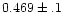 $0.469\pm.1$