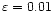 \( \varepsilon =0.01 \)