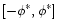\( \left[ -\phi ^{*},\phi ^{*}\right] \)