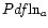 $Pdf{\rm ln}_{a}$