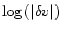 $\log \left( \left\vert \delta v\right\vert \right)$