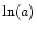 $\ln (a)$
