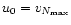 $u_{0}=v_{N_{\max }}$