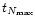 $t_{N_{\max}}$