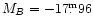 $M_B=-17\fm96$