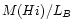 $M(H{\sc i})/L_B$
