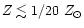 $Z \lesssim 1/20~Z_{\odot}$
