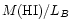 $M({\rm HI})/L_B$