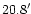 $20.8\arcmin$