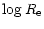 $\displaystyle \log R_{\rm e}$