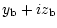 $\displaystyle y_{\rm b}+iz_{\rm b}$