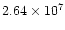 $2.64\times 10^7$