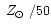 $\mbox{${\; {Z_{\odot}}}$ }/50$
