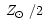 $\mbox{${\; {Z_{\odot}}}$ }/2$
