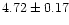 $4.72 \pm 0.17$