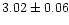 $3.02 \pm 0.06$