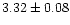 $3.32 \pm 0.08$