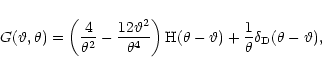 \begin{displaymath}%
G({\vartheta},\theta)=\left( {4\over\theta^2}-{12{\vartheta...
...\vartheta}) +{1\over\theta}\delta_{\rm D}(\theta-{\vartheta}),
\end{displaymath}