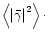 $ \left\langle \left\vert \bar\gamma \right\vert^2 \right\rangle\cdot$