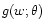 $g(w;\theta)$