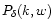 $P_\delta(k,w)$