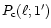 $P_{\rm c}(\ell;1')$
