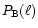 $P_{\rm B}(\ell)$
