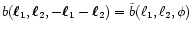 $b(\vec\ell_1,\vec\ell_2,-\vec\ell_1-\vec\ell_2)
=\tilde b(\ell_1,\ell_2,\phi)$