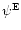 $\psi^{\rm E}$