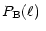 $\displaystyle P_{\rm B}(\ell)~$