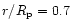 $r/R_{\rm p}=0.7$