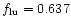 $f_{{\rm lu}} = 0.637$
