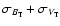 $\sigma_{B_{\rm T}}+\sigma_{V_{\rm T}}$