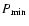 $P_{\min}$