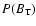 $P(B_{\rm T})$