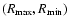 $(R_{\max},R_{\min})$