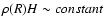 $\rho(R) H \sim constant$