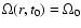$\Omega(r, t_{0}) =\Omega_{0}$