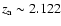 $z_{\rm a} \sim
2.122$