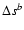 $\Delta s^{b}$