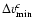 $\Delta v_{\rm min}^{c}$