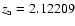 $z_{\rm a} = 2.12209$