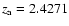 $z_{\rm a} =2.4271$