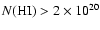 $N({\rm HI})> 2\times 10^{20}$