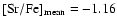 $\rm [Sr/Fe]_{mean}= -1.16$