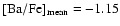 $\rm [Ba/Fe]_{mean}= -1.15$